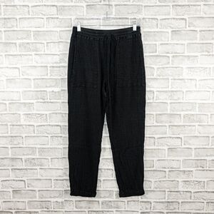 Raquel Allegra Women's Gauze cotton drawsting Pants in Black Size 2